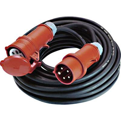 Bachmann 0165792 Áram Hosszabbítókábel 16 A Fekete 5.00 m Kültérre alkalmas (0165792)