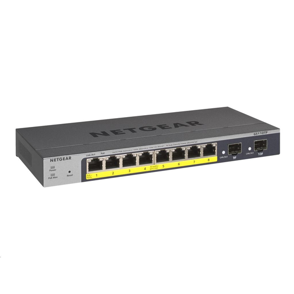 Netgear GS110TP-300EUS 8 portos PoE switch + 2 SFP