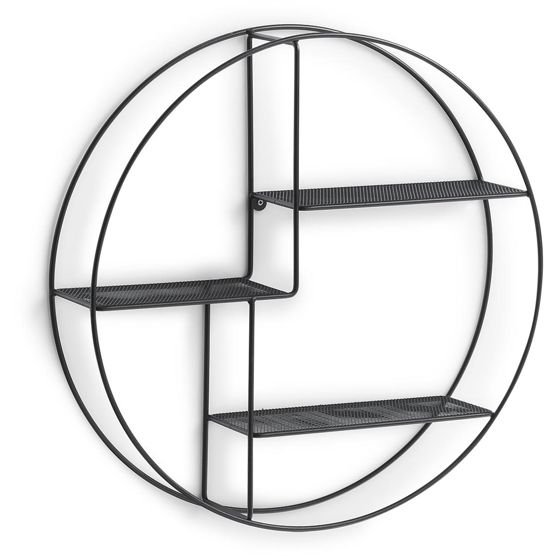 ZELLER, falra, kerek fekete, átmérő 55 cm, mélység 12 cm (17010)