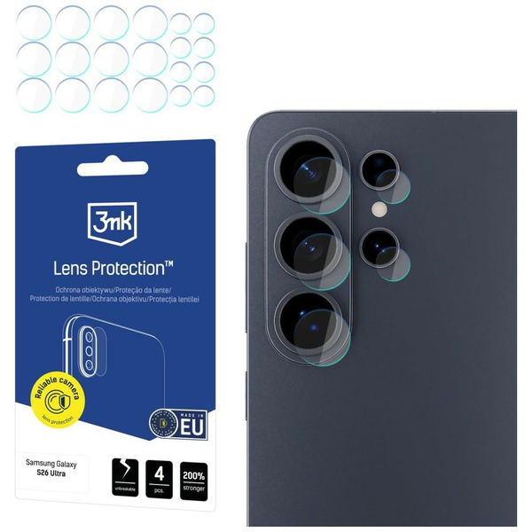 Protection for the camera lens 3MK Lens Protection for Samsung Galaxy S26 Ultra 4 pcs