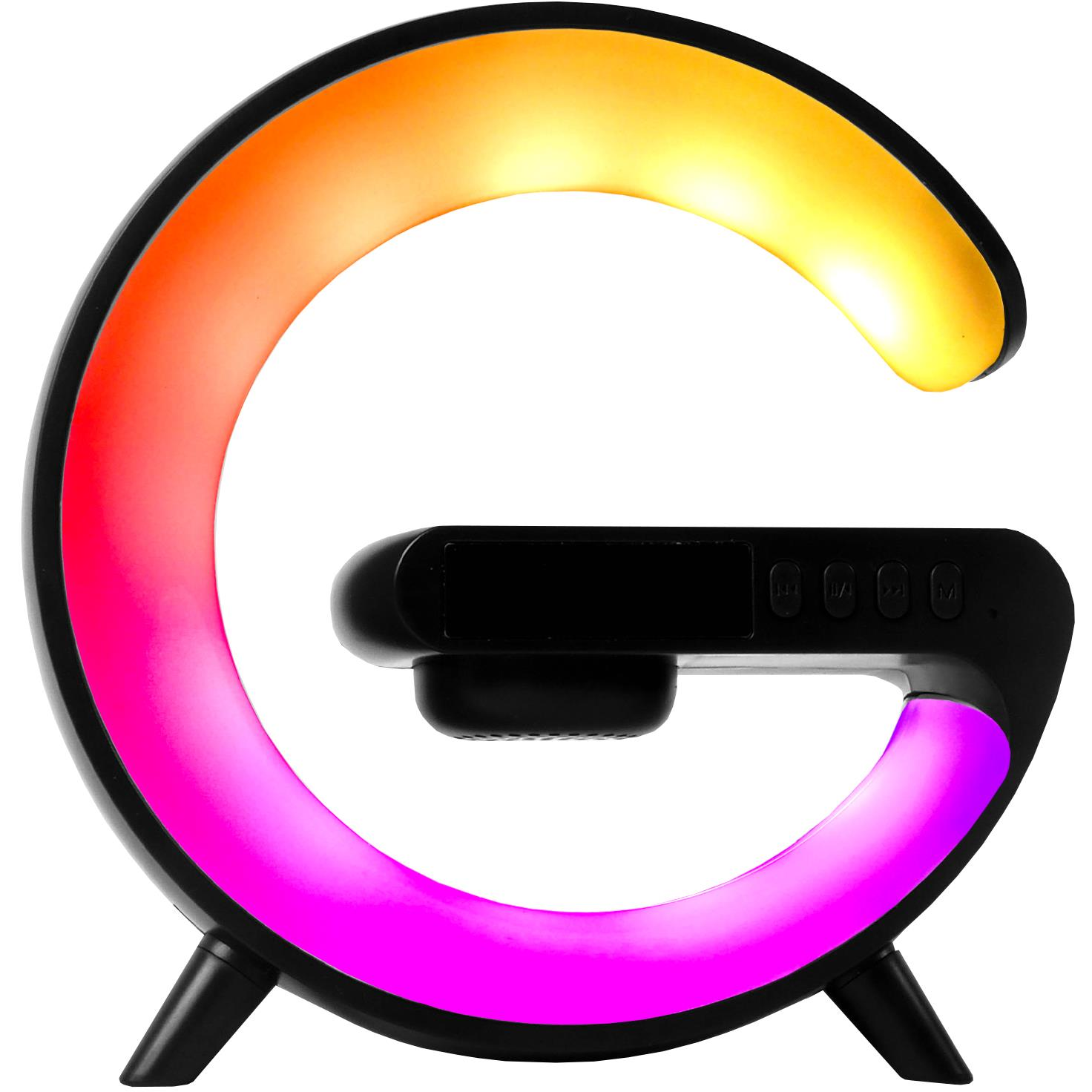 Aga RGB LED lámpa 5in1 vezeték nélküli töltővel - fekete (DS5108-BLA)