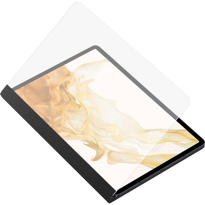 Samsung Galaxy Tab S8+ Note gyári View Tok - Fekete (Bontott) (EF-ZX800PBEGEU/bontott)