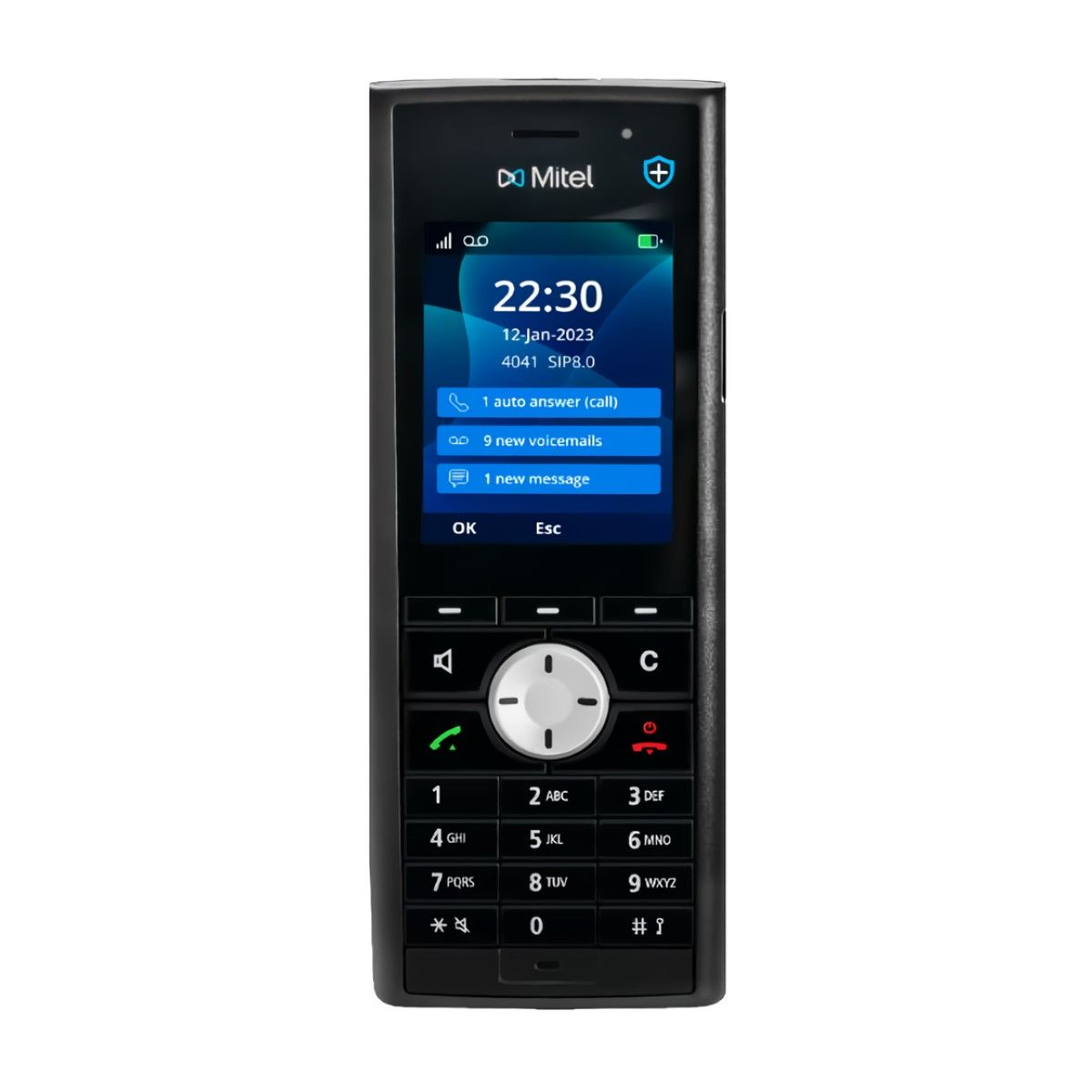 Mitel DECT 722dt Mobiltelefon - Fekete (51310671)
