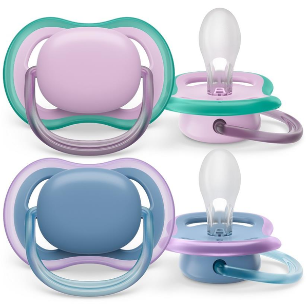 Ortodontický cumlík Philips Avent silikónový ružový 6 mes. + 2 ks