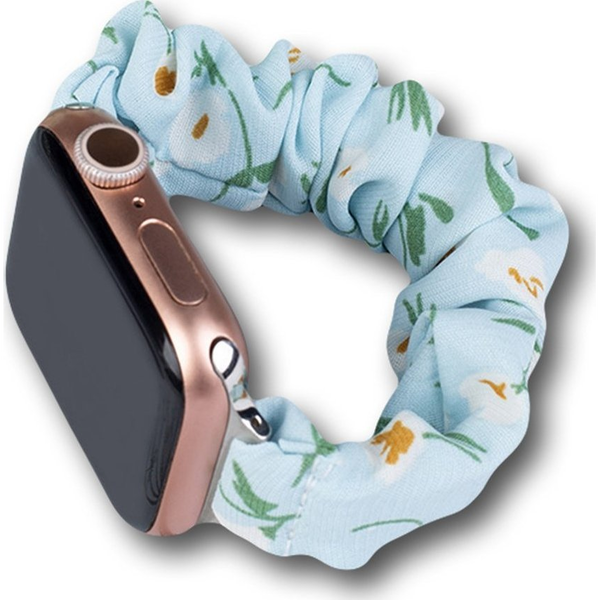 Гривна за Apple Watch 7 band 7/6/5/4/3/2 / SE 45/44 /42 mm, Hurtel, Elastic strap, Canvas, Blue