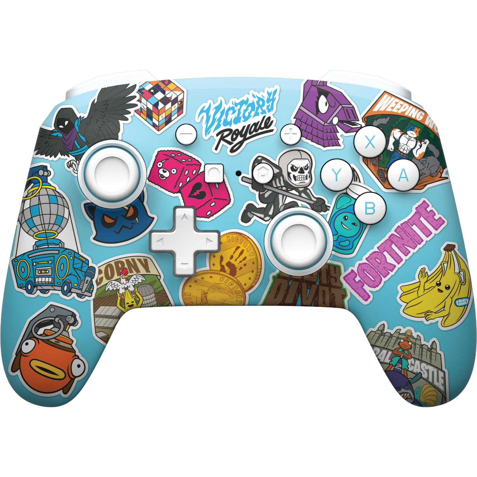 PowerA Enhanced Wireless Controller for Nintendo Switch- Fortnite Sticker Mania (NSGP0290-01)