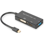 Adaptér Digitus Mini DisplayPort HDMI VGA DVI