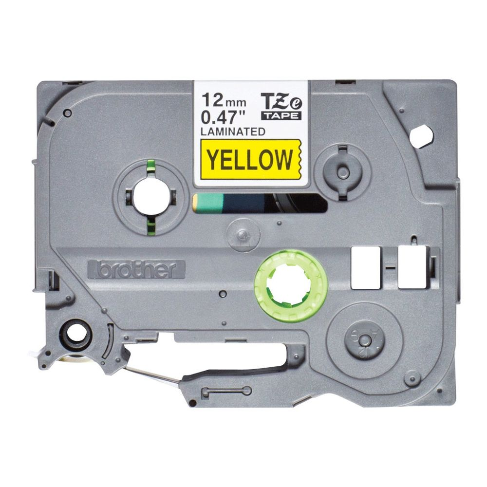 Brother Laminated Tape P-Touch TZe-631S - 12 mm x 4 m - Black on Yellow (TZE631S)