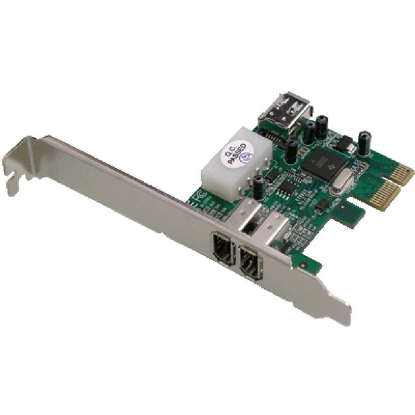 Dawicontrol DC1394 2x FireWire port bővítő PCIe kártya (OEM)