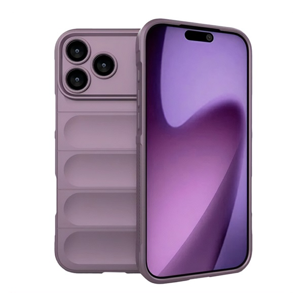 Szilikon telefonvédő (ütésállóság, kameravédő, 3D) LILA Apple iPhone 17 Pro "Gigapack csomagolás" (GP-173638)