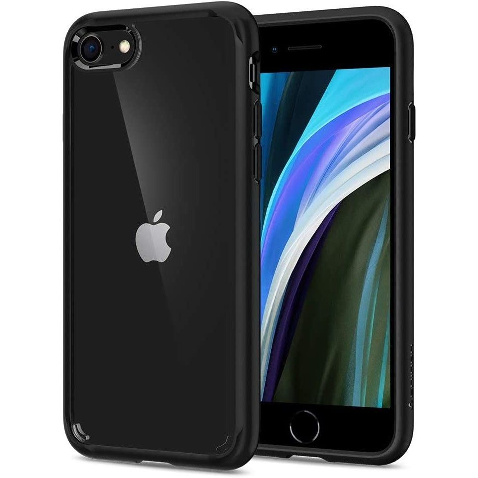 Spigen Ultra Hybrid Apple iPhone 7/8/SE(2020)/SE(2022) Szilikon Tok - Átlátszó/Fekete (042CS20926)