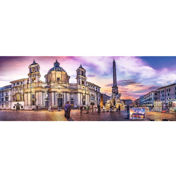 Puzzle Trefl Panorama 500 dílků PUZZLE PANORAMA PIAZZA NAVONA ŘÍM 500 ELEM.