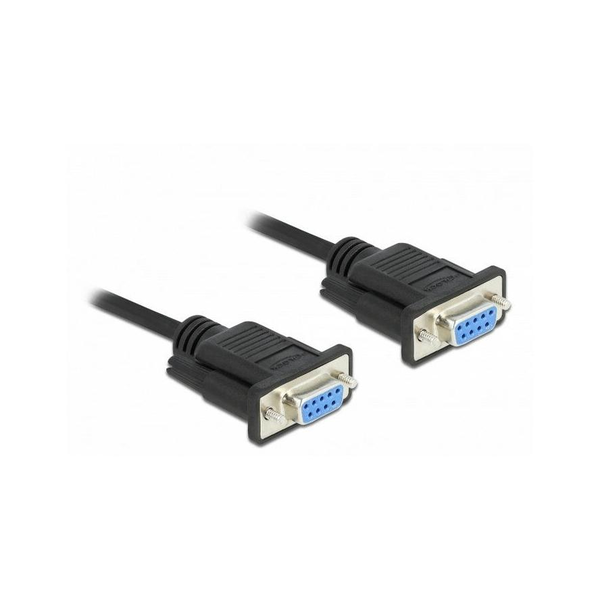 Sériový kabel RS-232 D-Sub 9-pin samice-samice, 3 m, Delock 86606