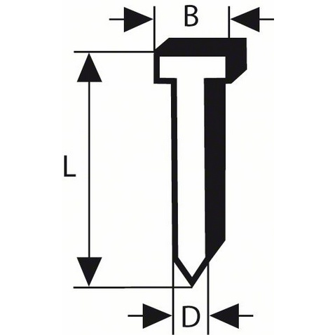 Fejetlen szeg, SK50 50G, 1,2 mm, 50 mm,, horganyzott, 5000 db Bosch 2608200518 (2608200518)