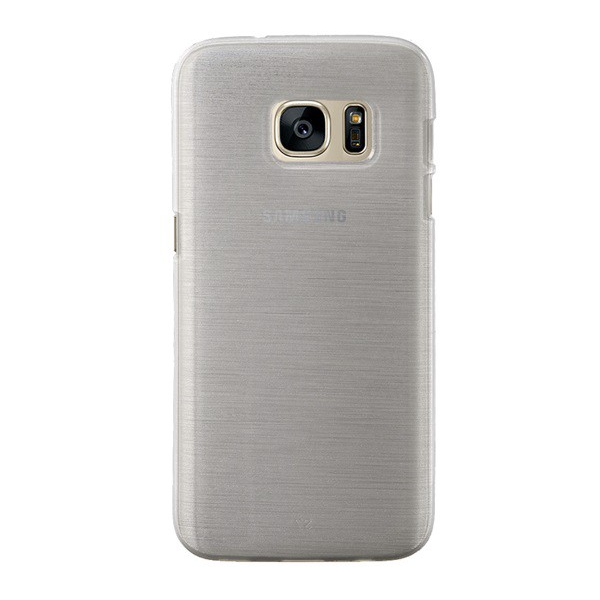 Szilikon telefonvédő (szálcsiszolt minta) FEHÉR [Samsung Galaxy S7 (SM-G930)] (5996457618408)