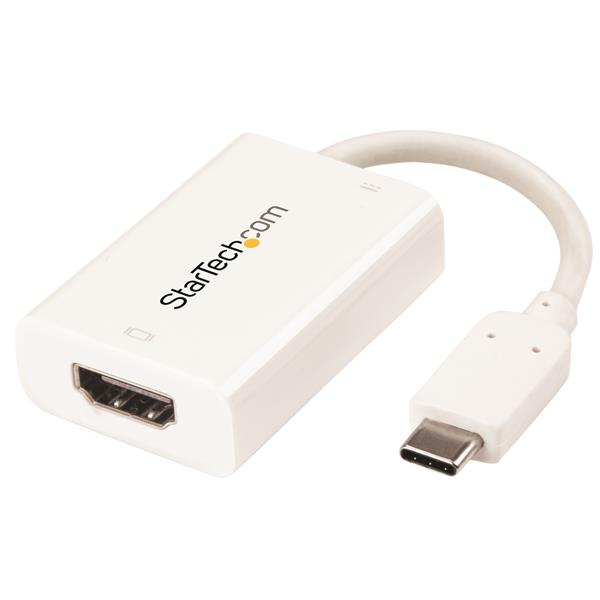 StarTech.com CDP2HDUCPW USB grafisk adapter 3840 x 2160 pixel Hvid