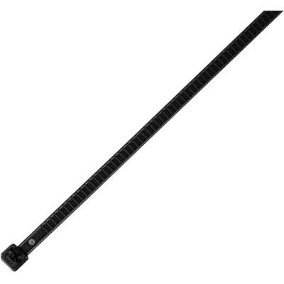 Hőstabilizált kábelkötegelő készlet, 196 x 4,8 mm, fekete, 25 db, HellermannTyton 115-00002 LR55R-HS-BK-Q1 (115-00002)