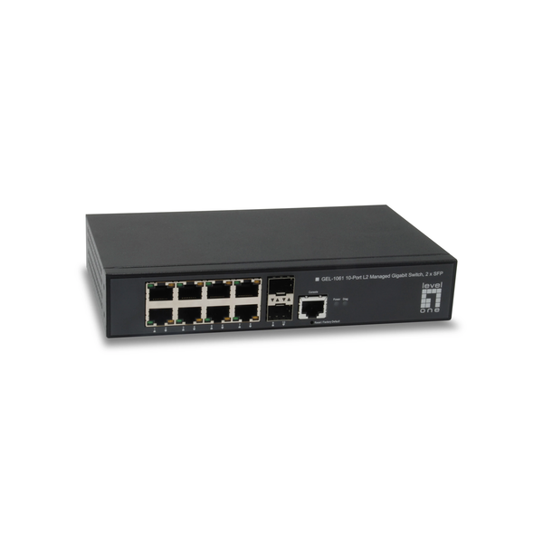 LevelOne GEL-1061 Netzwerk-Switch Managed L2 Gigabit Ethernet (10/100/1000) Schwarz