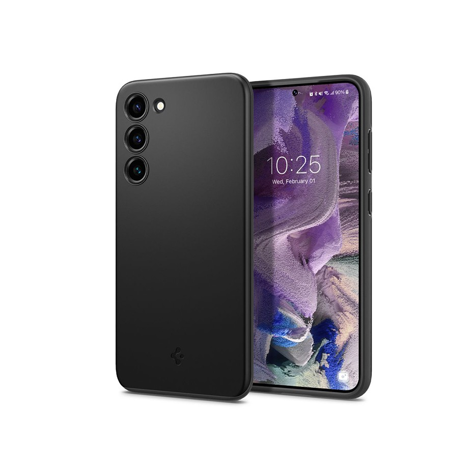 Samsung SM-S911 Galaxy S23 ütésálló hátlap - Spigen Thin Fit - fekete (SP0207)