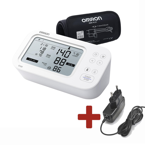 OMRON M6 Comfort AFib + táp, készlet