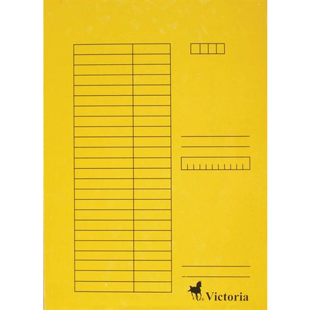 Victoria A4 Gyorsfűző - Sárga (5 db) (IDPGY02)