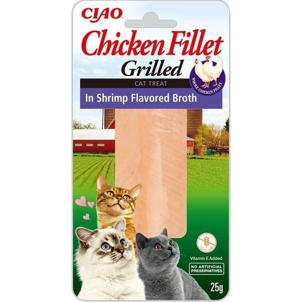  Inaba Foods Churu Chicken Fillet In Shrimp Broth 25g, przysmak dla kota
