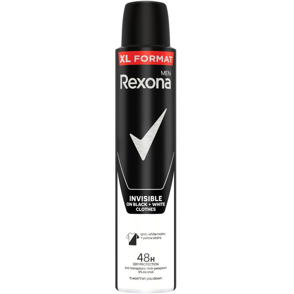 REXONA For Men Invisible B&amp;W 200 ml