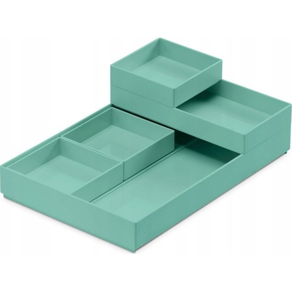Moxom Zestaw pojemników MOXOM Modular Tray, 250x170x35mm, 5 szt., turkusowy