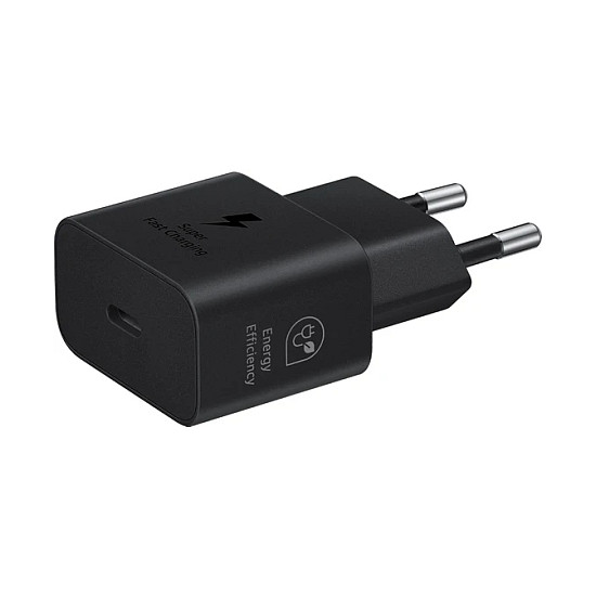 Samsung Type C Hzlı Şarj Adaptör 25W Syh Смартфон Черен USB Бързо зареждане