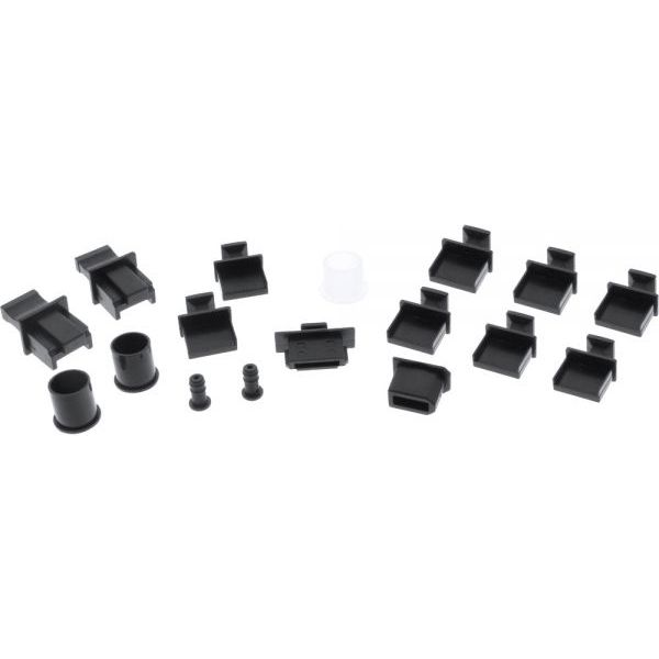 InLine 59941K protezione antipolvere Copertura antipolvere per PC/Server Nero