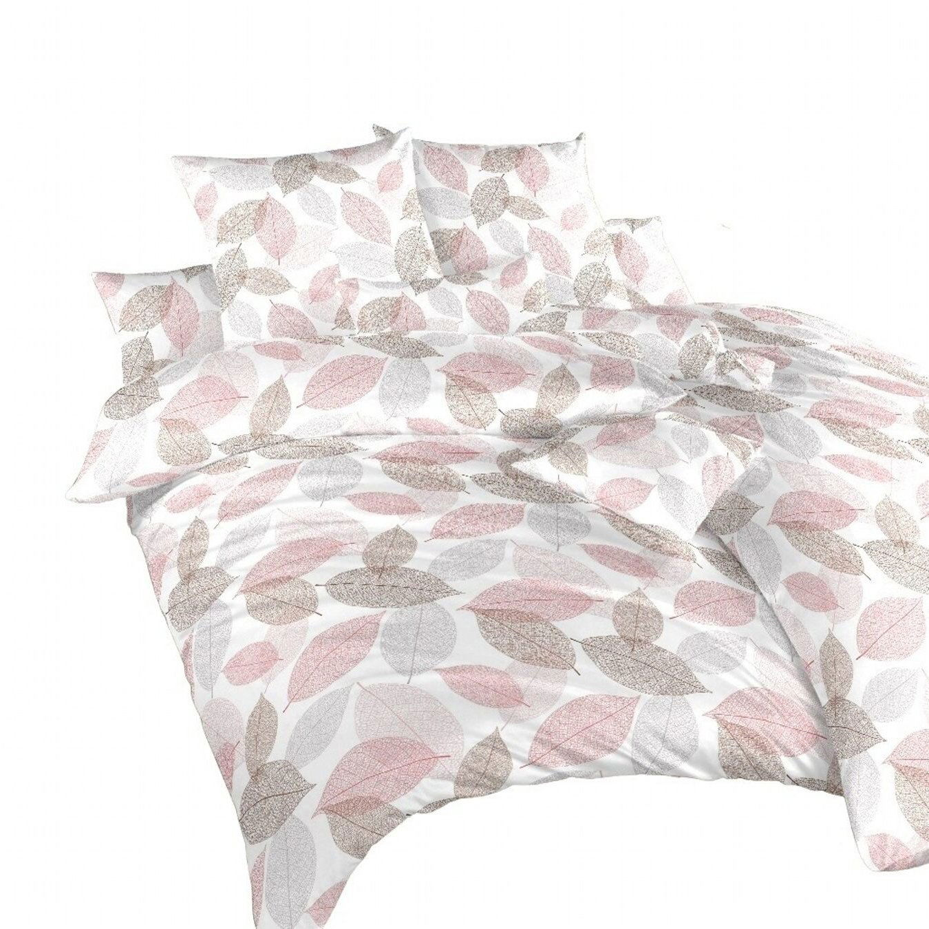 Dadka flanel Podzim hnědý 140 × 200, 70 × 90 cm (01402-HNEDYPODZIA)