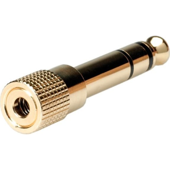 Roline 11.09.4211 Jack Audio Csatlakozókábel [1x Jack-dugó, 6,35 mm-es - 1x Jack alj, 3,5 mm-es] Arany (fémes)