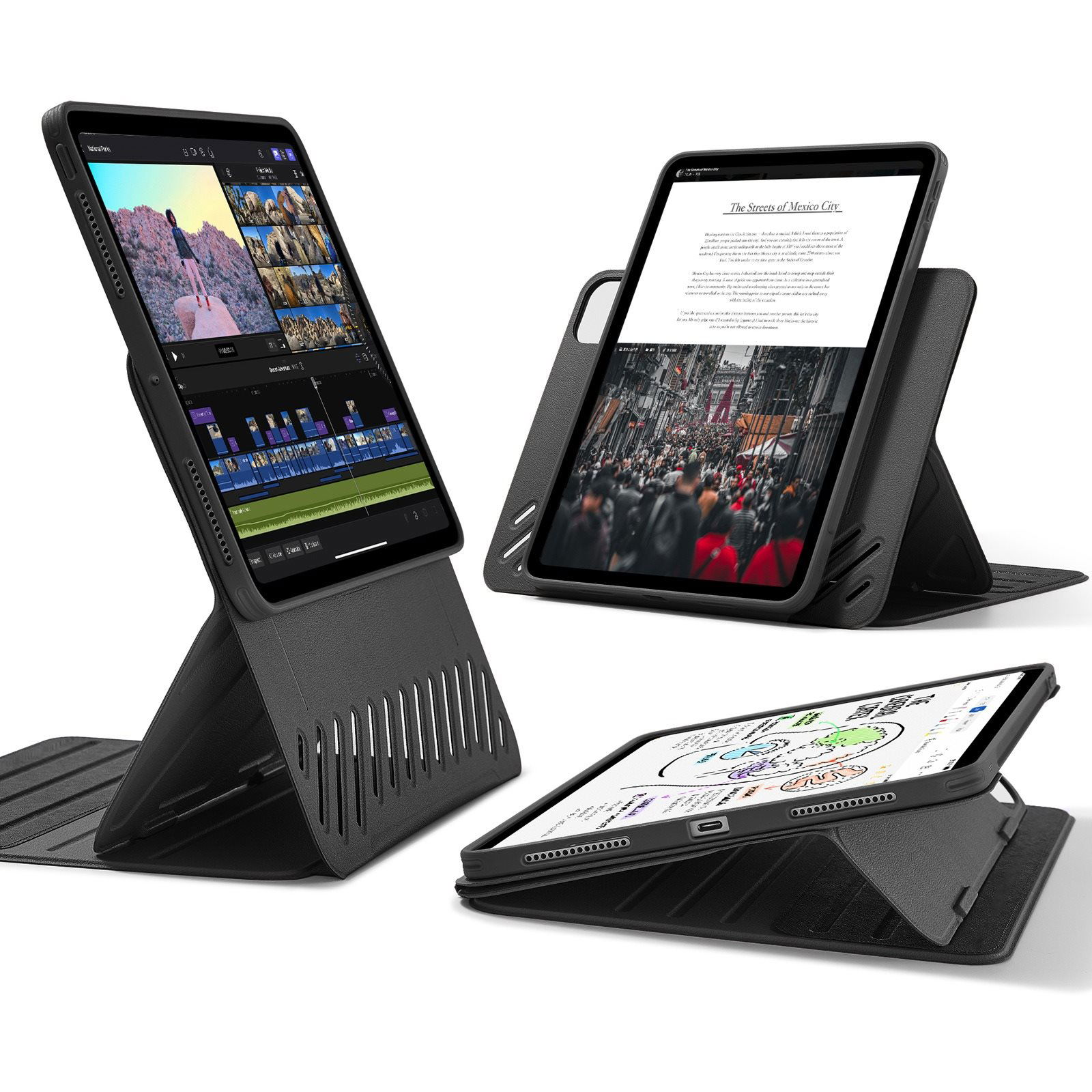 ESR Shift Magnetic Case, Compatible with iPad Pro 11 (2024), Black (1B2020106)