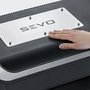 Gratar electric, Severin, Sevo GT PG 8106, 3 kW, Fara fum, Display OLED, Negru