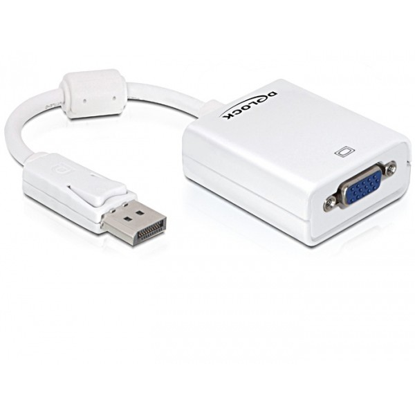 DELOCK Adapter Displayport-St > VGA-Bu weiss