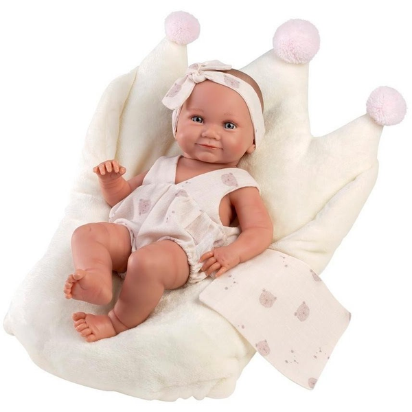 Llorens 73814 New Born kislány - élethű baba, teljesen vinil testtel - 40 cm
