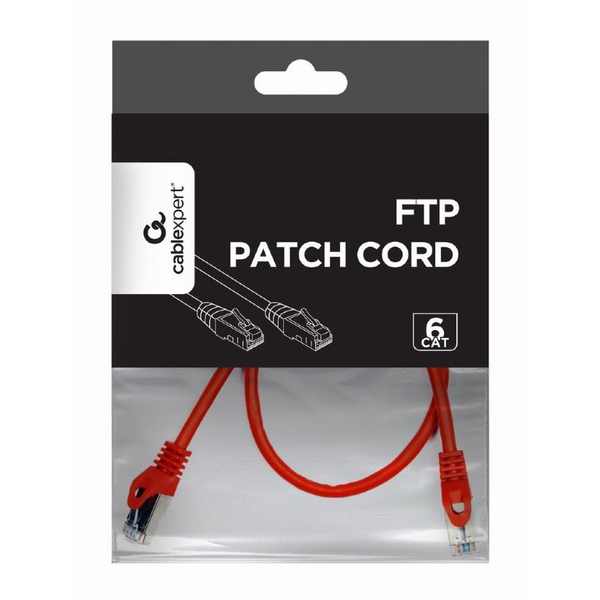 gembird CAT6 FTP-Patchkabel, rot, 0,5 m
