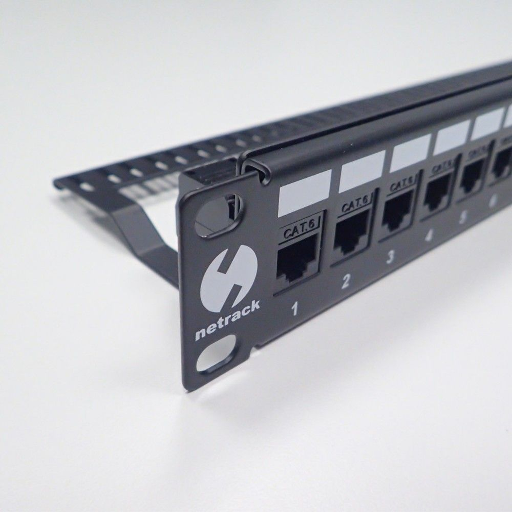 Netrack blank patch panel 24 port 1U 19