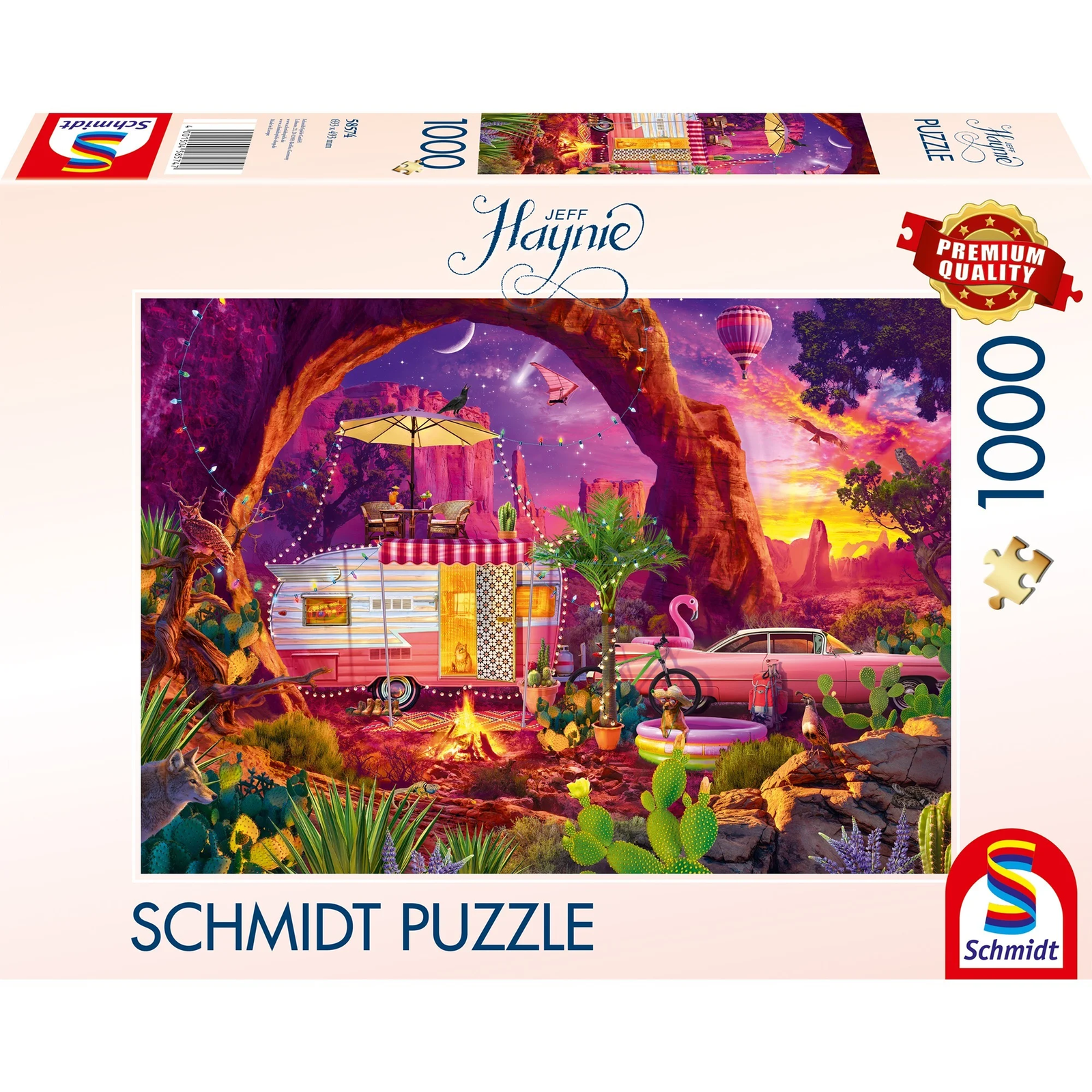 Schmidt Spiele Jeff Haynie: Kemping a sivatagi paradicsomban 1000 darabos puzzle