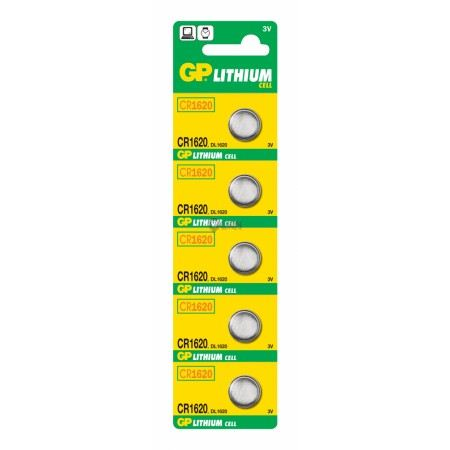 GP 3V CR Lithium gombelem CR1620 (5db/blister) (GPCR1620-7C5) (GPCR1620-7C5)