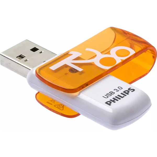 Philips FM12FD00B USB flash meghajtó 128 GB USB A típus 3.2 Gen 1 (3.1 Gen 1) Narancssárga, Fehér
