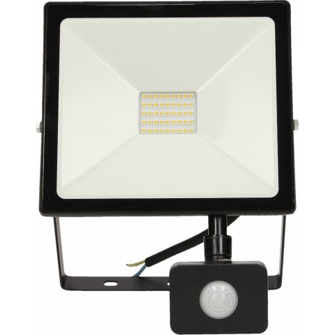 Naświetlacz Orno ALLED 30W Naświetlacz LED z PIR, 2400lm, IP44, 4000K, Alu+szkło