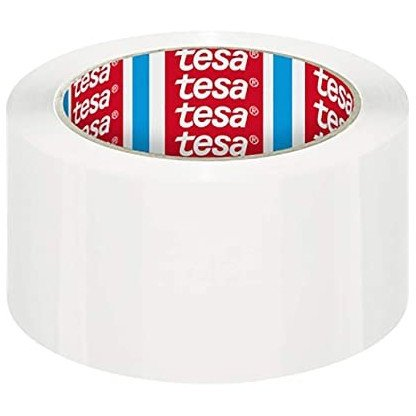 tesa PET-Packband Kautschukklebemasse 132m:50mm, 6Stk. Weiß