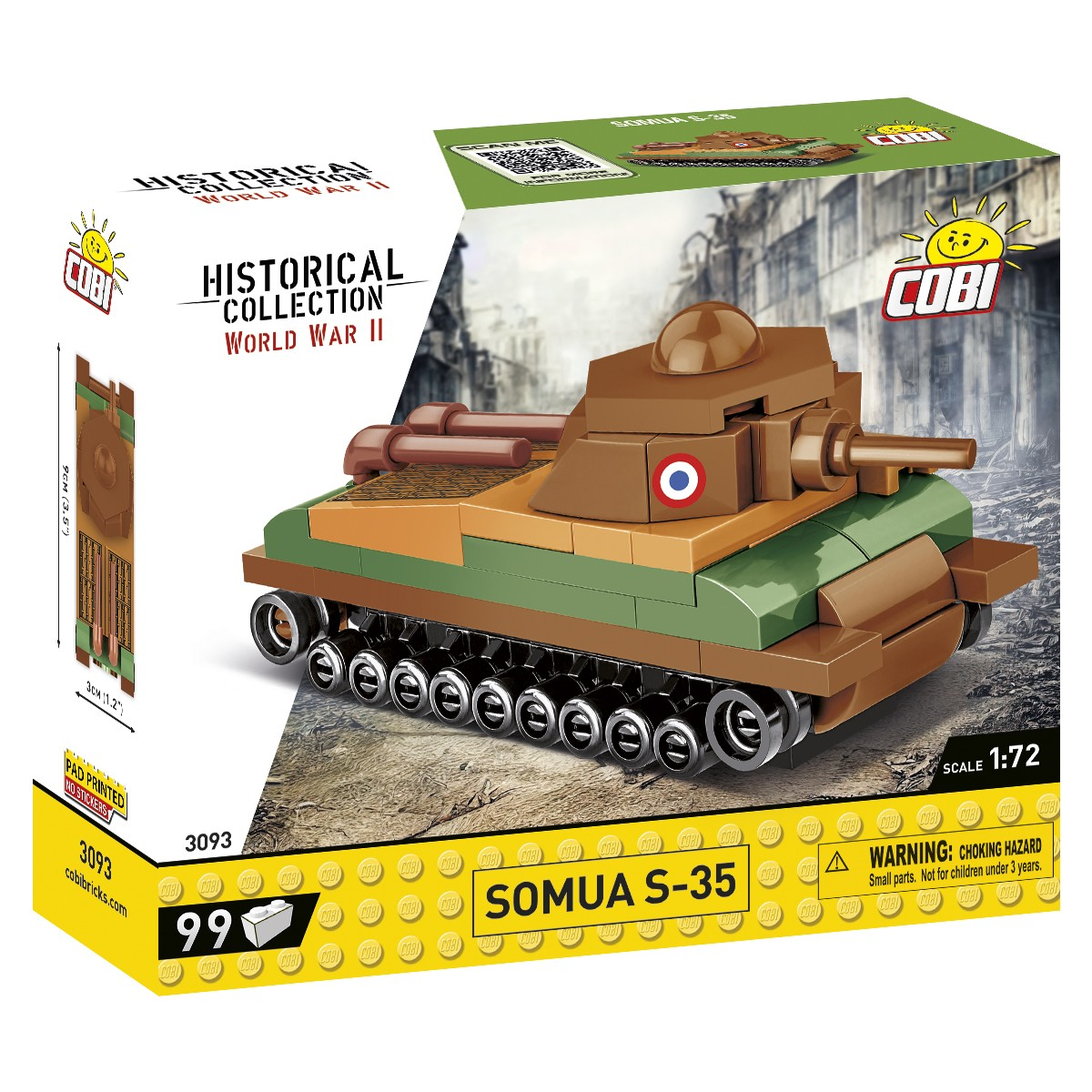 Cobi Blocks Somua S-35 Tank 99 darabos építőkészlet (3093)