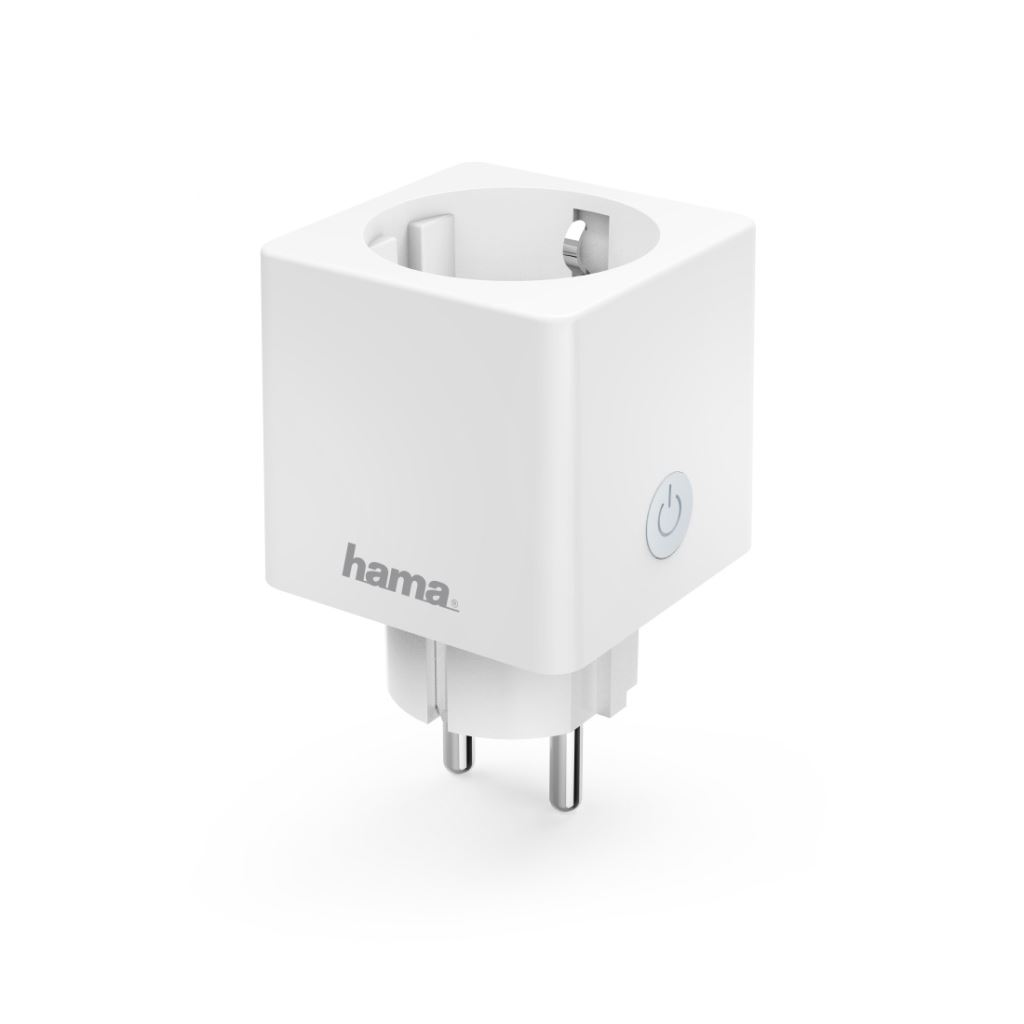 Hama 176575 WiFi okos mini konnektor fogyasztásmérővel fehér (ha176575)