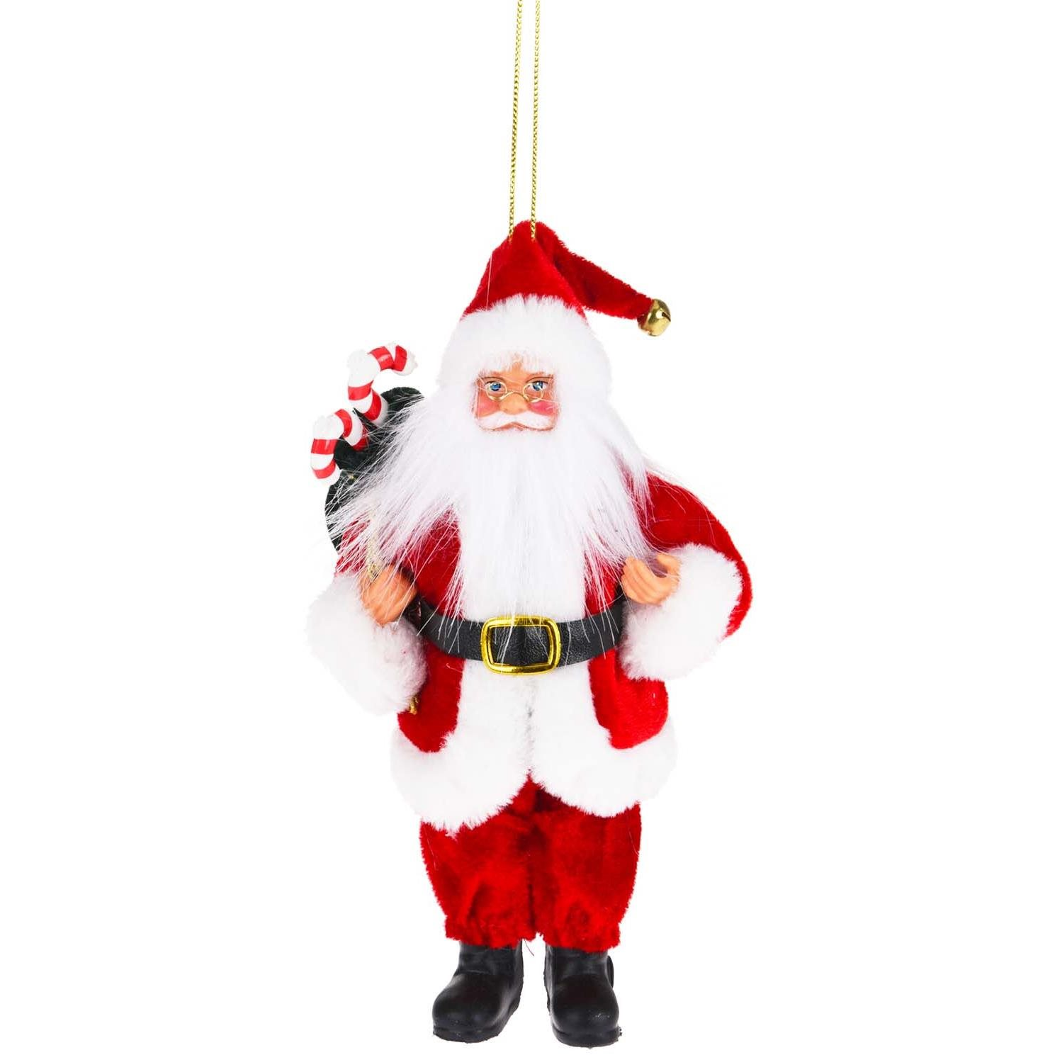 LAALU Mikulás cukorpálcákkal, 20 cm (LAU-2055)