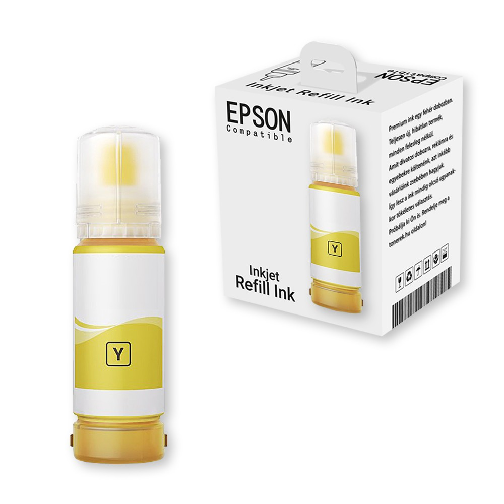 Utángyártott Epson T07D4 NO.115 tinta 70 ml sárga (C13T07D44AFUEC) (C13T07D44AFUEC)
