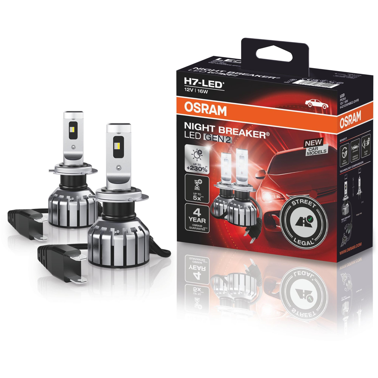 Osram Night Breaker LED H7, 2. generáció (4062172369244)
