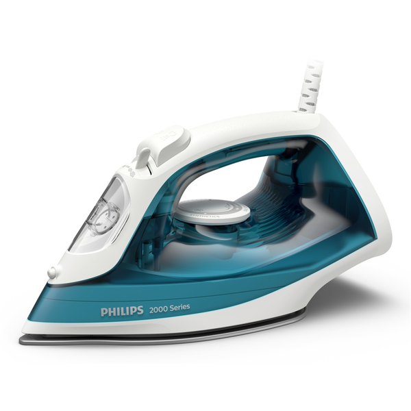 Philips 2000 series DST2010/90 ferro da stiro Ferro a vapore Piastra antiaderente 2000 W Colore acqua, Bianco