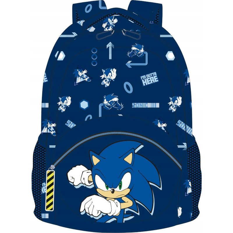 KiDS Licensing SN00008 Sonic mintás iskolatáska 42cm (SN00008)